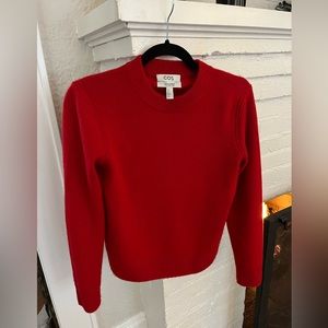 Cos women’s red cashmere sweater, size XS